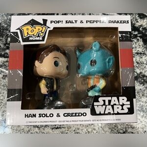 Funko Pop Star Wars Hans Solo & Greedo Salt and Pepper Shaker Collectible